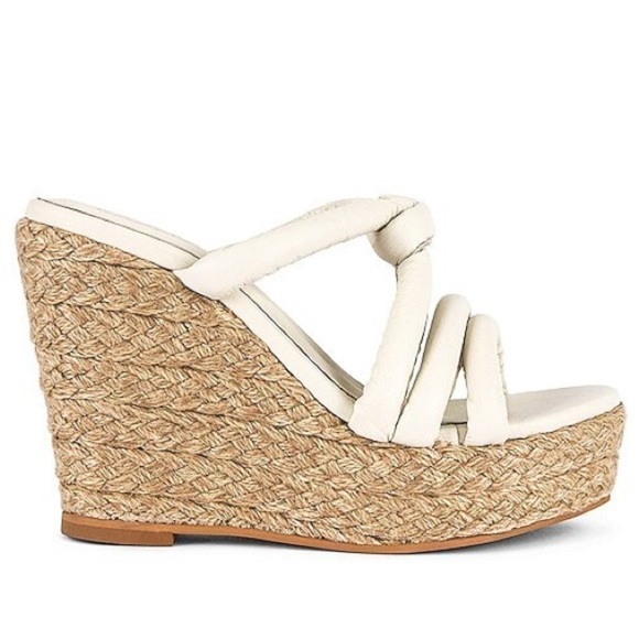 NEW KAANAS x Revolve Daniela Wedges Sandals Size 10 - Picture 10 of 13